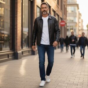 Wilsons Leather Mens L Black Zip Bomber Jacket Removable Thinsulate Ultra Liner